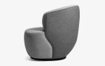 Koji Swivel Armchair | Chairs by LAGU. Item composed of wood & fabric compatible with minimalism and modern style