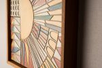 Summer Solstice No. 2 Ceramic Wall Art | Mosaic in Art & Wall Decor by Clare and Romy Studio. Item made of stoneware works with boho & mid century modern style