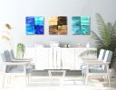 "Quads" Glass Wall Art Sculpture | Wall Sculpture in Wall Hangings by Karo Studios. Item made of metal with glass