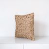 Diamond Small Weave Cushion Cover - Camel | Pillows by Kubo. Item composed of fiber