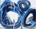Fluid | Oil And Acrylic Painting in Paintings by Lara Scolari | Old Bar Beach in Old Bar. Item composed of canvas and synthetic