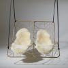 Studio Stirling - Double Recliner Daybed in Gold | Swing Chair in Chairs by Studio Stirling. Item made of steel