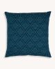 Zuma Handwoven Cushion Cover (TEAL) | Sham in Linens & Bedding by Routes Interiors. Item made of cotton compatible with boho and eclectic & maximalism style
