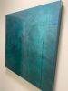 Eternal Green Original Monochromatic Resin Abstract Painting | Oil And Acrylic Painting in Paintings by MELISSA RENEE fieryfordeepblue  Art & Design | Salon Platinum - Aliso Viejo, Orange County, CA in Aliso Viejo. Item composed of wood and synthetic in minimalism or contemporary style