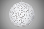 Lattice Light Ball White 80 | Chandeliers by ADAMLAMP. Item made of synthetic works with modern style