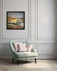 Champs en lumiere | Oil And Acrylic Painting in Paintings by Sophie DUMONT.. Item made of wood with canvas works with minimalism & contemporary style