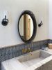Mooda Mirror Oval 28 | Decorative Objects by INDO-. Item composed of wood and glass
