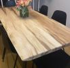 The Ruth Mary |  Live Edge Dining Table | Tables by TRH Furniture. Item made of maple wood with steel