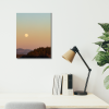 Photograph • Luna, Sunset, PNW, Oregon, Autumn, Moon | Photography by Honeycomb. Item composed of metal and paper in southwestern style