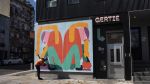Gertie restaurant exterior mural | Murals by Jurèma | Gertie in Brooklyn
