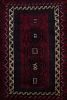Antique Balisht Tribal Textile with Red and Black Geometric | Area Rug in Rugs by Rug and Kilim
