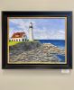 The Harbor's Guide | Oil And Acrylic Painting in Paintings by Kristin Pierre Art. Item made of canvas with synthetic