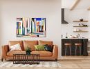 SOLD - Thin, lengthy objects - Acrylic painting 80 x 120x4cm | Oil And Acrylic Painting in Paintings by Jilli Darling