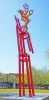 Mr. Rings | Public Sculptures by Gus Lina Art. Item made of steel