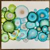 Blue to Green and Green to Blue | Mixed Media by Laura Van Horne Art. Item composed of synthetic