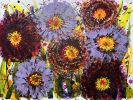 Zinnias 1 & 2 | Oil And Acrylic Painting in Paintings by Joanie Gagnon San Chirico Studio. Item made of paper compatible with boho and contemporary style