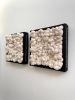 Woven wall art frame (Rock 004 & Rock 005) | Tapestry in Wall Hangings by Elle Collins. Item made of oak wood with cotton works with minimalism & mid century modern style