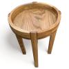 Oak Circular Side Tables | Tables by The 1906 Gents. Item made of oak wood
