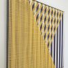 Compose 2 | Embroidery in Wall Hangings by Fault Lines by Matthias de Vogel. Item composed of fabric and brass
