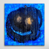 Blue Moon XL | 41x43 | Moon Abstract Art | Oil And Acrylic Painting in Paintings by Jacob von Sternberg Large Abstracts. Item composed of canvas and synthetic