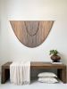 Neutral Boho Yarn Wall Art | Macrame Wall Hanging in Wall Hangings by Mercy Designs Boho. Item composed of birch wood & fiber compatible with boho and minimalism style
