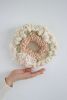 SPRING IN THE GARDEN - Textile Wall Sculpture | Wall Hangings by Melodie Nicolle. Item composed of wood and cotton in boho or minimalism style