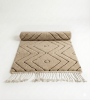 The ‘Atlas Cloud’ Rug: Dyed with Moroccan Walnut Shell | Small Rug in Rugs by Artisanal Patterns. Item composed of wool compatible with boho and minimalism style