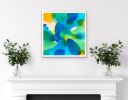 Chasing Sun I | Mixed Media in Paintings by Maria Bacha. Item made of canvas compatible with minimalism and contemporary style