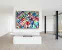 Fragmented | Oil And Acrylic Painting in Paintings by PMS Artwork. Item made of canvas with synthetic