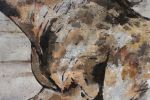 Natural Rustic Horse Oil Painting on Canvas | Oil And Acrylic Painting in Paintings by Irena Orlov. Item made of canvas