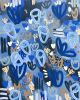 Meet Me in the Garden at Midnight | Oil And Acrylic Painting in Paintings by Vicky Reddish. Item composed of canvas