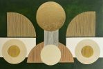 Gilded Age No. 4 | Mixed Media in Paintings by Ayse Sirin Budak. Item compatible with minimalism and mid century modern style