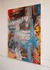 'Fading Frontier' | Original Gestural Abstract Oil Painting | Oil And Acrylic Painting in Paintings by Ethan Newman. Item made of canvas works with mid century modern & contemporary style