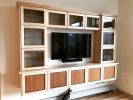 Lighted media cabinetry | Furniture by Heirloom Custom Woodworks LLC | Portland Tower in Minneapolis