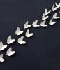 Extra Large Artwork 3D painting 120 Porcelain Butterflies | Wall Sculpture in Wall Hangings by Elizabeth Prince Ceramics. Item made of stoneware works with minimalism & contemporary style