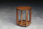 Ottavia Round Solid Wood Side Table by Costantini | Tables by Costantini Design. Item made of wood