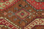 Vintage Oushak Rug in Beige-Brown, with Geometric Patterns | Area Rug in Rugs by Rug and Kilim