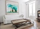 Blue Elephant | Oil And Acrylic Painting in Paintings by Irena Orlov. Item composed of canvas & synthetic