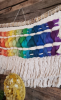 Woven rainbow | Macrame Wall Hanging in Wall Hangings by TexturizeYourEyes by Amber Kokenge. Item made of cotton