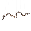 Dune 20 Curve in Metallic Tones Pendant Light | Chandeliers by MOSS Objects. Item composed of metal in contemporary or japandi style
