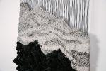 Textured Tapestry in Black "Gravity" | Wall Hangings by Rebecca Whitaker Art