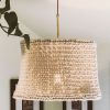Boho Pendant Lights - Bespoke Lamp Shade | Pendants by Sand+Suede | Playa Mesa in Costa Mesa. Item composed of cotton