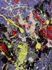 Purple Energy | Oil And Acrylic Painting in Paintings by Anastasiia Krykun. Item made of canvas works with contemporary style