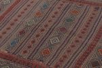 Vintage Persian Soumak Kilim, Tribal Diamonds in Light Jewel | Area Rug in Rugs by Rug and Kilim