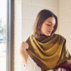 Marigold Merino Throw | Linens & Bedding by Studio Variously. Item made of fabric