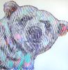 THE POLAR BEAR | Mixed Media by Virginie SCHROEDER. Item composed of canvas and paper