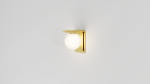 Dais | Sconces by ILANEL Design Studio P/L. Item made of brass with glass works with mid century modern & art deco style