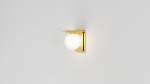 Dais | Sconces by ILANEL P/L. Item made of brass with glass works with mid century modern & art deco style