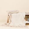 Unah Coral Fully Hand Embroidered Organic Cotton Throw | Linens & Bedding by Studio Variously. Item made of cotton