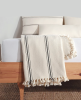 100% Cotton Throw Blankets & Bedspreads | Linens & Bedding by Lumina Design. Item made of cotton works with boho & minimalism style